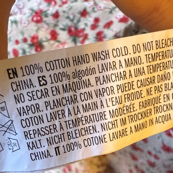 English Factory Red Floral Blouse - Picture 8 of 8